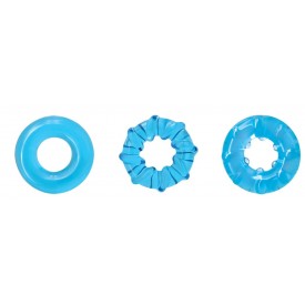 Набор из 3 голубых эрекционных колец Dyno Rings