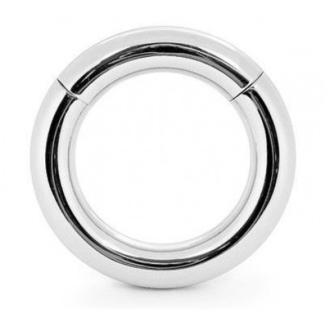 Серебристое малое эрекционное кольцо на магнитах