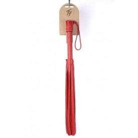 Красная многохвостовая плеть с шипами - 40 см.