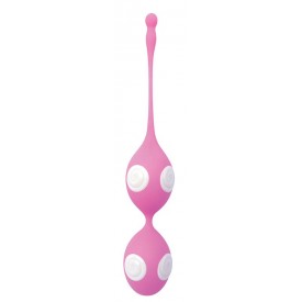 Розово-белые вагинальные шарики Play Candy Beanz